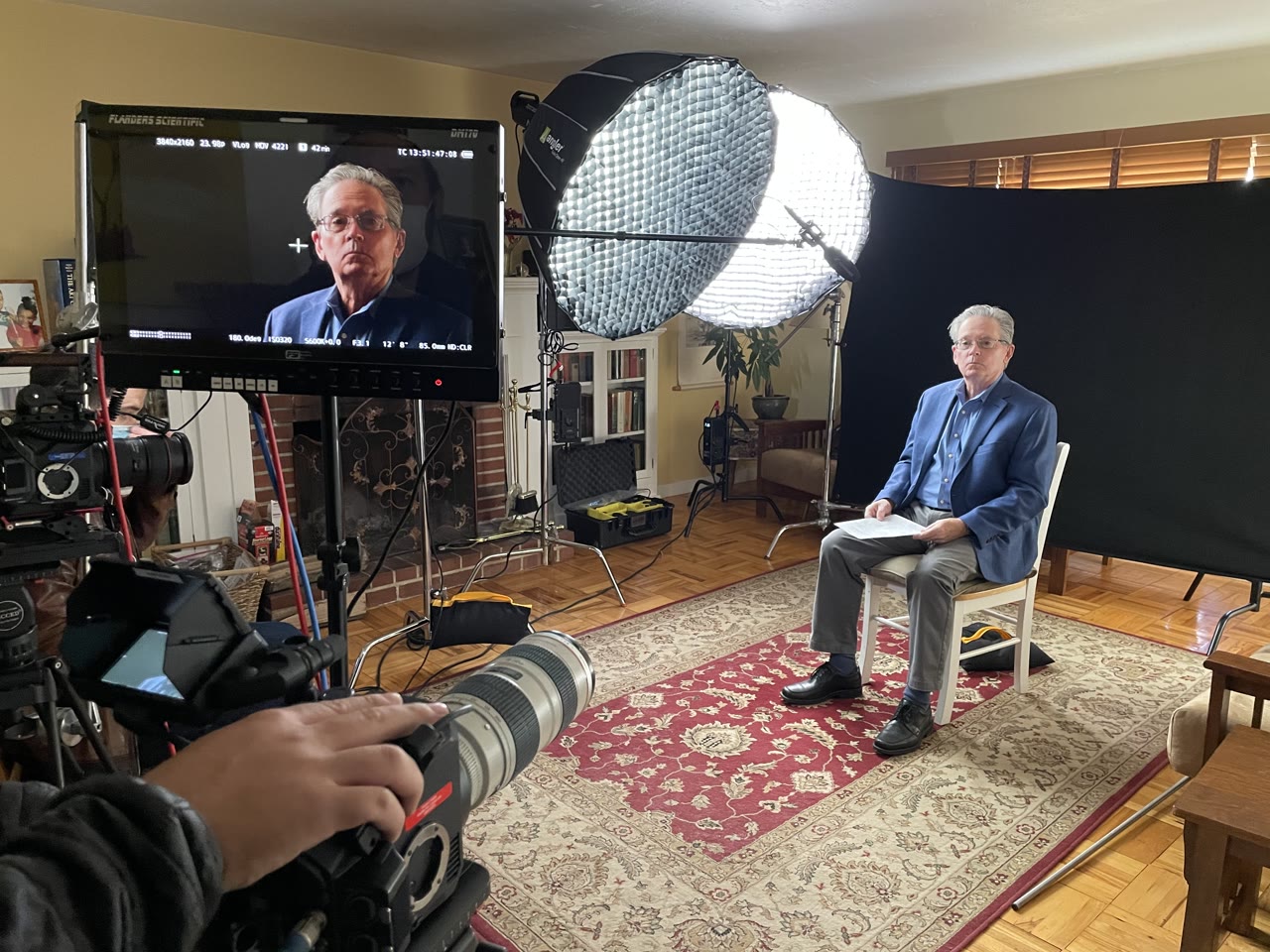 On-set interview